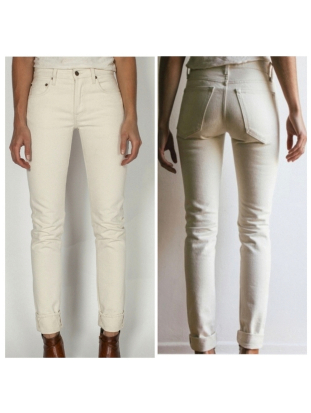 🆕️ Imogene + Willie James Jean Slim Straight Natural Seeded Selvedge Denim 25